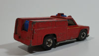 1978 Hot Wheels Emergency Squad Rescue Ranger Red Fire Truck Die Cast Toy Car Vehicle - BW - Blue Lights - Hong Kong