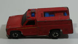 1978 Hot Wheels Emergency Squad Rescue Ranger Red Fire Truck Die Cast Toy Car Vehicle - BW - Blue Lights - Hong Kong