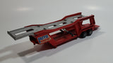 Vintage 1976 Lesney Matchbox Super Kings No. K-10 Car Transporter Car Carrier Semi Trailer Red Die Cast Toy Car Vehicle