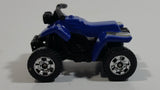 2007 Matchbox 4 Wheels Quad Royal Blue Die Cast Toy ATV All Terrain Vehicle No Rider