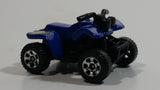 2007 Matchbox 4 Wheels Quad Royal Blue Die Cast Toy ATV All Terrain Vehicle No Rider