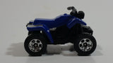 2007 Matchbox 4 Wheels Quad Royal Blue Die Cast Toy ATV All Terrain Vehicle No Rider