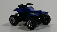 2007 Matchbox 4 Wheels Quad Royal Blue Die Cast Toy ATV All Terrain Vehicle No Rider