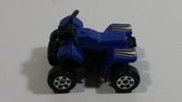 2007 Matchbox 4 Wheels Quad Royal Blue Die Cast Toy ATV All Terrain Vehicle No Rider