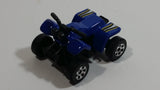 2007 Matchbox 4 Wheels Quad Royal Blue Die Cast Toy ATV All Terrain Vehicle No Rider