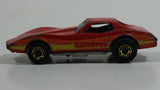 1982 Hot Wheels Gold Hot Ones Corvette Stingray Red Die Cast Toy Car Vehicle - Hong Kong