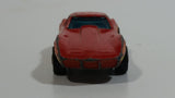 1982 Hot Wheels Gold Hot Ones Corvette Stingray Red Die Cast Toy Car Vehicle - Hong Kong