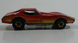 1982 Hot Wheels Gold Hot Ones Corvette Stingray Red Die Cast Toy Car Vehicle - Hong Kong