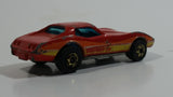 1982 Hot Wheels Gold Hot Ones Corvette Stingray Red Die Cast Toy Car Vehicle - Hong Kong