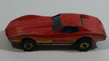 1982 Hot Wheels Gold Hot Ones Corvette Stingray Red Die Cast Toy Car Vehicle - Hong Kong