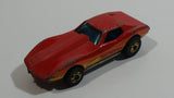 1982 Hot Wheels Gold Hot Ones Corvette Stingray Red Die Cast Toy Car Vehicle - Hong Kong