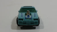 1990 Hot Wheels Blown Camaro Z28 Light Blue Turquoise Die Cast Toy Car Vehicle UH