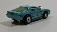 1990 Hot Wheels Blown Camaro Z28 Light Blue Turquoise Die Cast Toy Car Vehicle UH