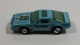 1990 Hot Wheels Blown Camaro Z28 Light Blue Turquoise Die Cast Toy Car Vehicle UH