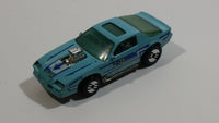 1990 Hot Wheels Blown Camaro Z28 Light Blue Turquoise Die Cast Toy Car Vehicle UH