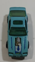 1990 Hot Wheels Blown Camaro Z28 Light Blue Turquoise Die Cast Toy Car Vehicle UH