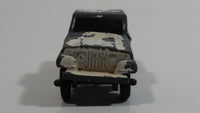 Vintage Tootsie Toys Jeep Pickup Truck White Die Cast Toy Car Vehicle Made in Chicago U.S.A.