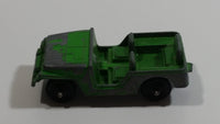 Vintage Tootsie Toys Green Military Jeep Die Cast Toy Car Vehicle Made in Chicago U.S.A.