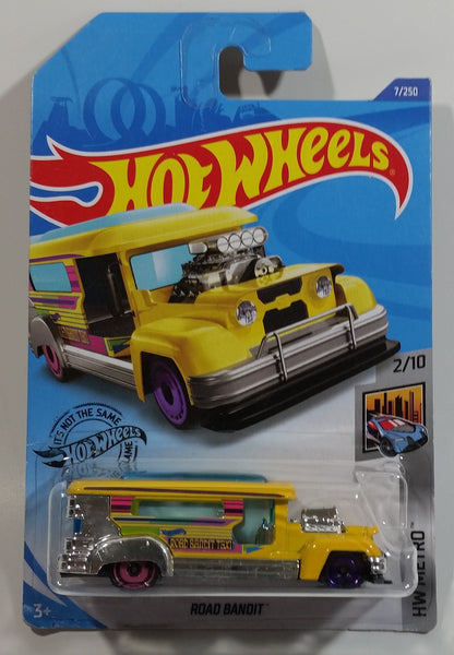 2020 Hot Wheels HW Metro Road Bandit Yellow Die Cast Toy Car Vehicle - New in Package Sealed