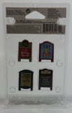 2016 Lemax 4 Accessories Store Signs #64071 New in Package
