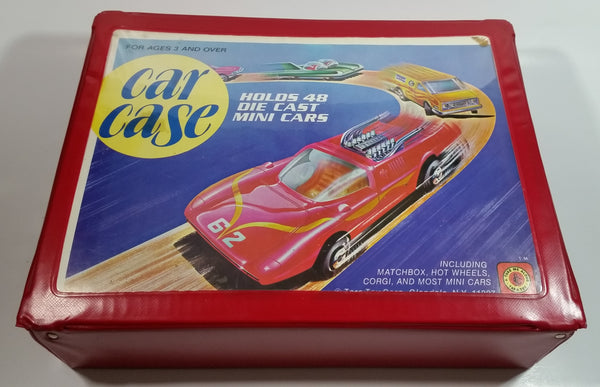 Vintage Tara Toy Corp 48 Car Red Carrying Case - No Trays