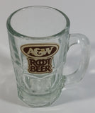 Vintage A & W Root Beer Logo 5 3/4" Tall Clear Glass Mug