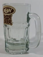 Vintage A & W Root Beer Logo 5 3/4" Tall Clear Glass Mug