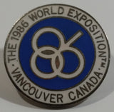 1986 The World Exposition Vancouver, B.C. Canada Round Metal and Enamel Lapel Pin