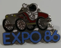 1986 Vancouver Exposition Expo 86 Ernie The Astronaut in a Car Enamel Metal Lapel Pin