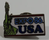 1986 Vancouver Exposition Expo 86 USA Enamel Metal Lapel Pin