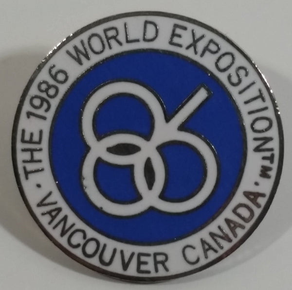 1986 The World Exposition Vancouver, B.C. Canada Round Metal and Enamel Lapel Pin