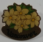 Vancouver, BC Dogwood Flower Themed Enamel Metal Lapel Pin Souvenir Travel Collectible