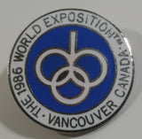 1986 The World Exposition Vancouver, B.C. Canada Round Metal and Enamel Lapel Pin