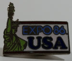 1986 Vancouver Exposition Expo 86 USA Enamel Metal Lapel Pin