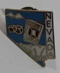 Nevada State Shaped Enamel Metal Lapel Pin