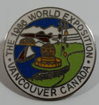 1986 Vancouver Canada Exposition Expo 86 Science Center Round Enamel Metal Lapel Pin