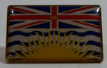 British Columbia, Canada Flag Themed Enamel Metal Lapel Pin Souvenir Travel Collectible