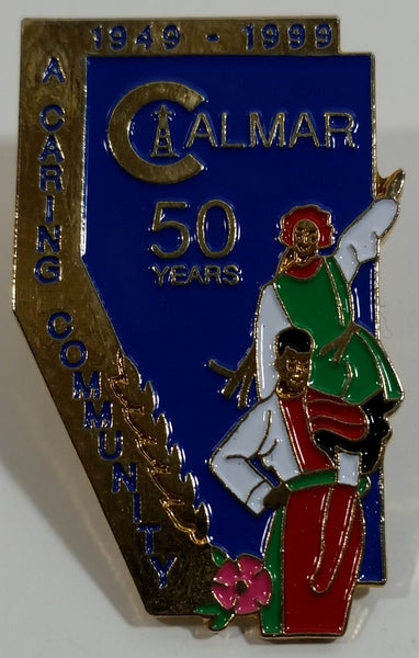 1949 - 1999 Calmar Alberta 50 Years A Caring Community Enamel Metal Lapel Pin Souvenir Travel Collectible