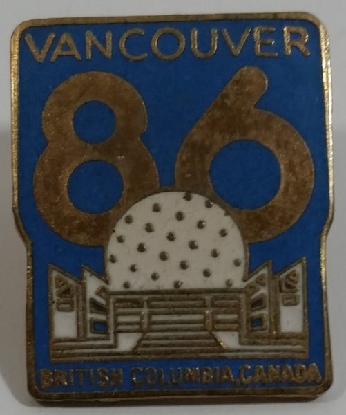 1986 Vancouver Exposition Expo 86 Science Center Themed Enamel Metal Lapel Pin