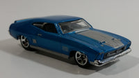 2010 Hot Wheels All Stars '73 Ford Falcon XB Metallic Blue Die Cast Toy Muscle Car Vehicle