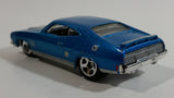 2010 Hot Wheels All Stars '73 Ford Falcon XB Metallic Blue Die Cast Toy Muscle Car Vehicle