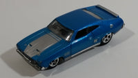 2010 Hot Wheels All Stars '73 Ford Falcon XB Metallic Blue Die Cast Toy Muscle Car Vehicle