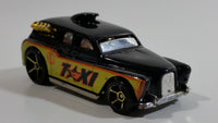 2009 Hot Wheels HW City Works Cockney Cab II Taxi Black Die Cast Toy Car Vehicle