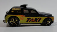 2009 Hot Wheels HW City Works Cockney Cab II Taxi Black Die Cast Toy Car Vehicle