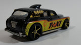 2009 Hot Wheels HW City Works Cockney Cab II Taxi Black Die Cast Toy Car Vehicle