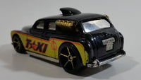 2009 Hot Wheels HW City Works Cockney Cab II Taxi Black Die Cast Toy Car Vehicle