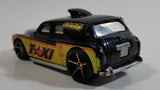 2009 Hot Wheels HW City Works Cockney Cab II Taxi Black Die Cast Toy Car Vehicle