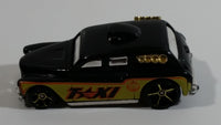 2009 Hot Wheels HW City Works Cockney Cab II Taxi Black Die Cast Toy Car Vehicle