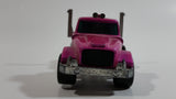 Vintage 1971 Lesney Matchbox Super Kings Scammel Contractor Purple Pink Semi Log Hauling Truck Pink Purple Die Cast Toy Car Vehicle