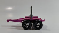 Vintage 1971 Lesney Matchbox Super Kings Scammel Contractor Purple Pink Semi Log Hauling Truck Pink Purple Die Cast Toy Car Vehicle